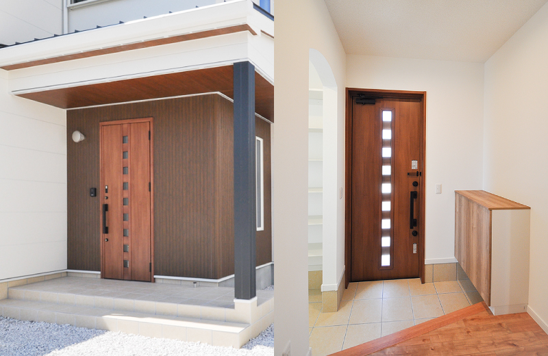 温もりを感じるワイドな玄関でゆったりお出迎え